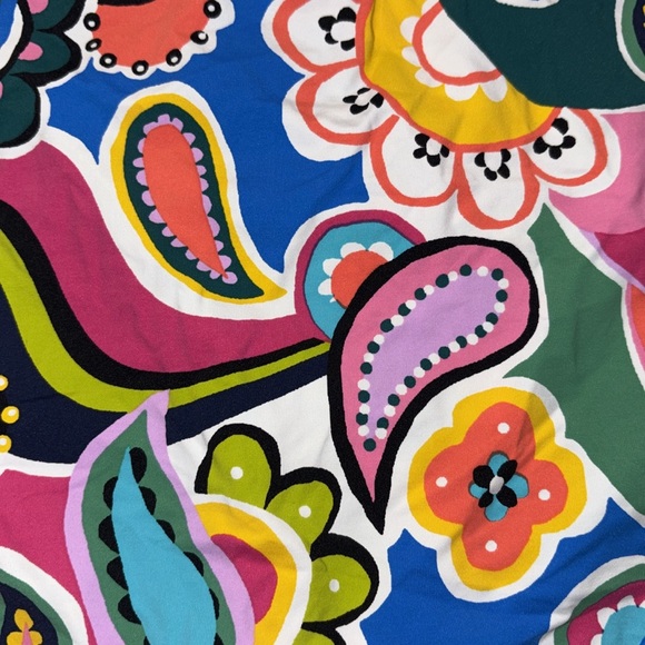 NWT Bleu Rod Beattie skirted floral paisley swimsuit bottom skort size 14 - Picture 5 of 10